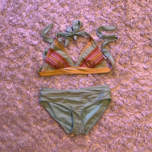 Prana striped bikini bathing suit - Picture 1 of 5